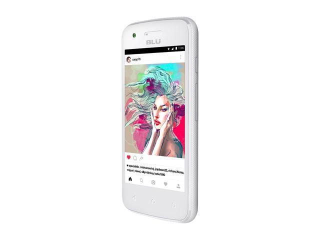 Blu Dash L2 D250U 3G GSM Quad Core Android V6 0 Phone 4 0 White 4GB