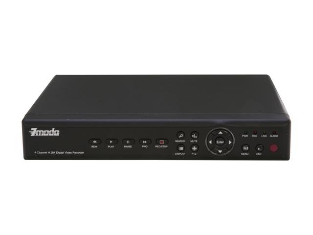 Zmodo PKD DK40107 4 Channel H 264 DVR 3G Remote View 4 X 480TVL