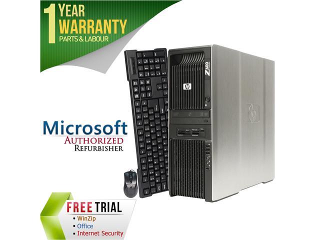 Refurbished HP Desktop Computer Z600 Intel Xeon E5504 4GB DDR3 160GB