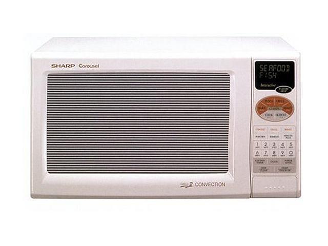 Sharp 0 9 Cu Ft Convection Microwave Oven R820BW Newegg