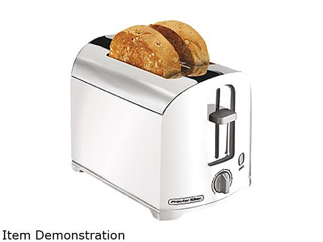 Hamilton Beach White Chrome Proctor Silex Slice Toaster