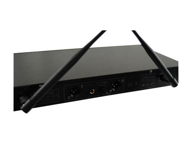 PylePro PDWM2800 Professional UHF Wireless Microphone System With 2