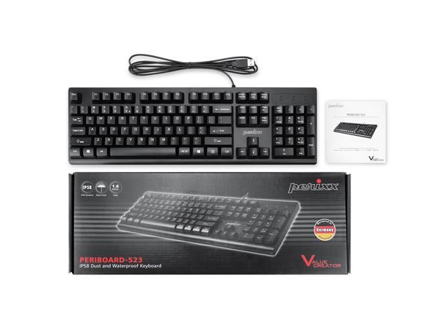 Perixx Periboard Wired Washable Usb Keyboard T V Certified With Ip