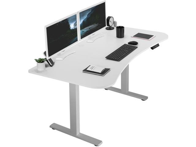 Vivo Electric X Dual Motor Memory Stand Up Desk Black Carbon