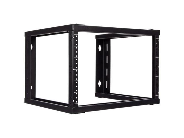 Navepoint U Wall Mount Open Frame Server Equipment Rack Threaded