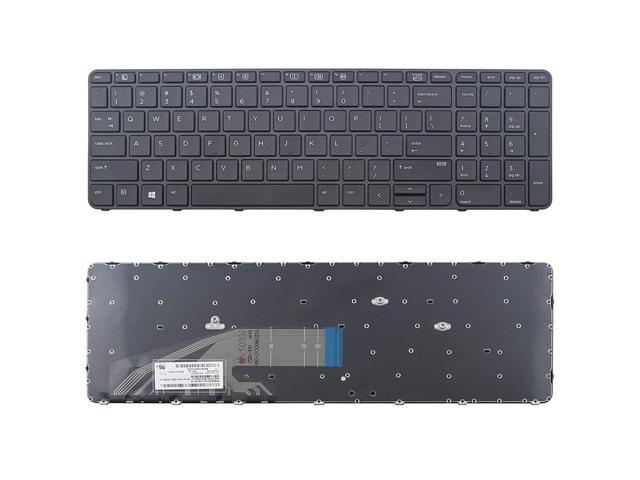 New Us Black Keyboard No Backlit With Frame Compatible Hp Probook P N