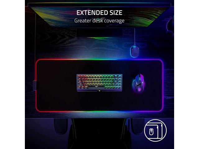 Razer Strider Chroma Hybrid Gaming Mouse Mat Chroma Rgb Hybrid Soft