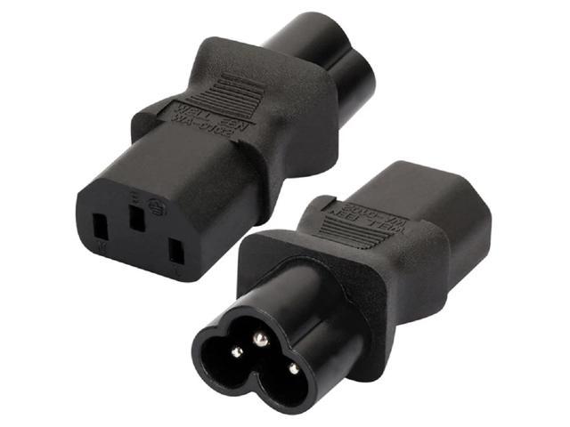 Pack Iec C To C Ac Power Adapter Vellcon Iec Pole Female