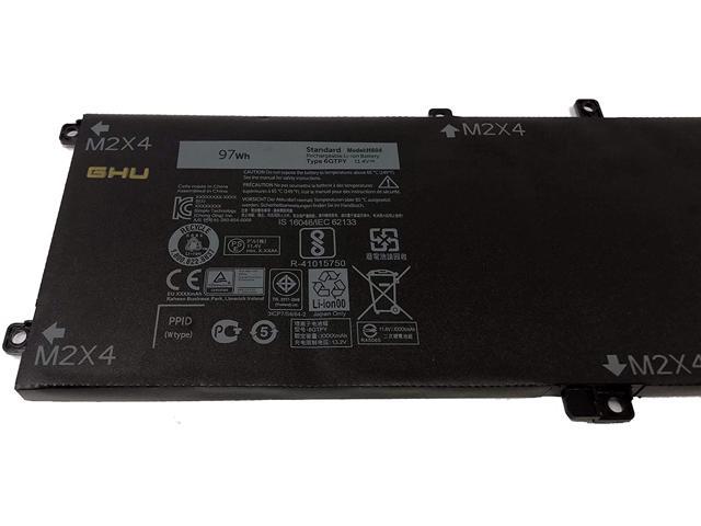 New GHU 6GTPY 97 Wh Battery Compatible With Dell XPS 15 9560 9550