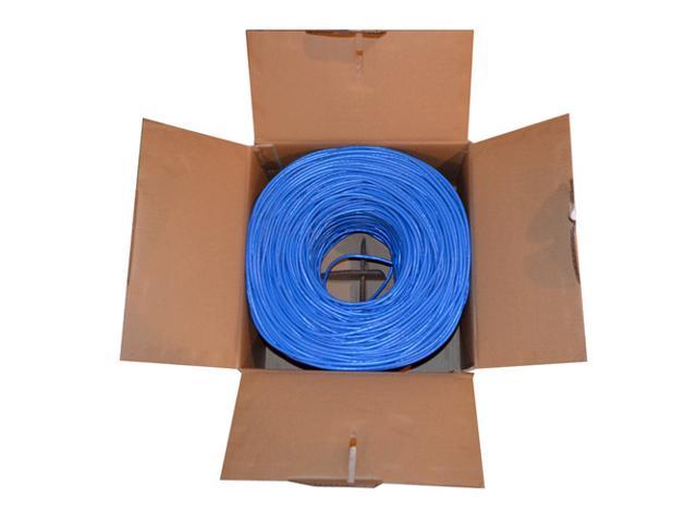 CAT6 Solid UTP Cable 23AWG 1000ft LAN Network Ethernet RJ45 Wire Blue