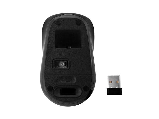 V Mw E Black Rf Wireless Optical Dpi Ambidextrous Mouse