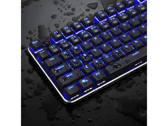 Eagletec Kg Br Led Blue Backlit Mechanical Gaming Keyboard Low