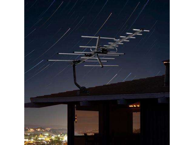 Five Star Yagi Satellite HD TV Antenna Up To 200 Mile Range Attic Or