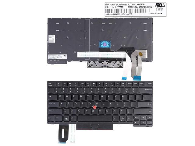 US Keyboard For IBM Lenovo ThinkPad E480 L480 T480S Black With Point