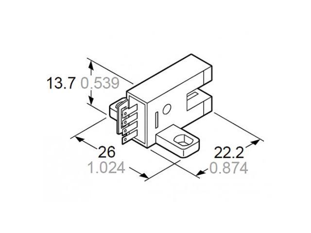 Sunx Pm T Micro Size Photoelectric U Shaped Slot Sensor Newegg Ca