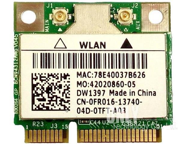 BCM94312HMG Dual Band Wireless Wifi Half Mini Pci E Card For DELL