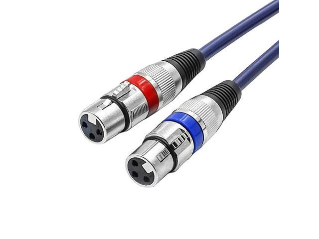 Dual Xlr To Rca Cable Heavy Duty Xlr Female To Rca Male Patch Cord