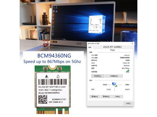 Derapid Hackintosh Macos Bcm Ng Wifi Card For Pc Mbps G Ghz