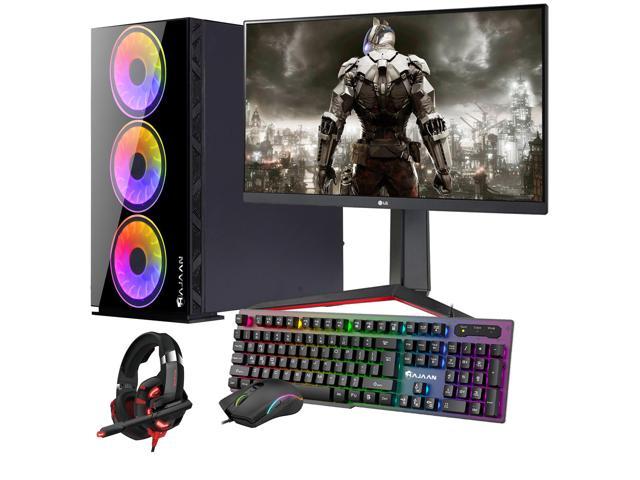 Hajaan Breeze Pro Gaming Desktop Tower Pc With Inch Gaming Monitor