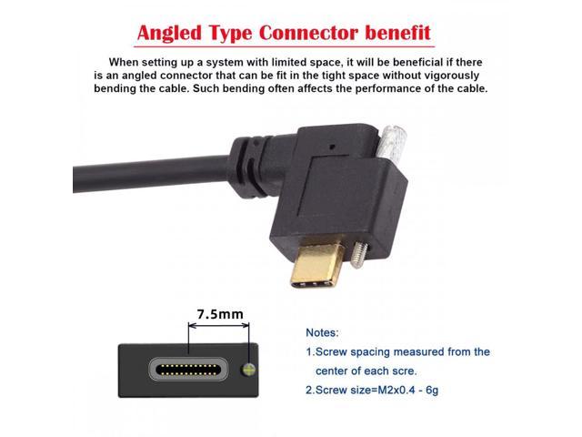 Jimier USB C USB 3 1 Type C Right Angled Male To Female Extension Data