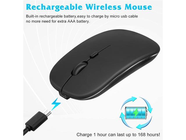 UrbanX 2 4GHz Bluetooth Mouse Rechargeable Wireless Mouse For