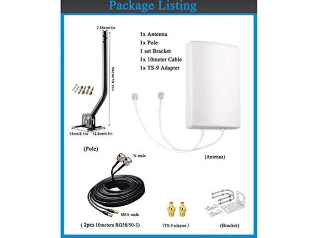 SIGNALPLUS 2x2 MIMO Antenna 4G LTE Cellular For T Mobile External