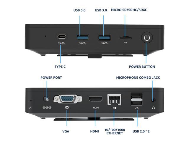 Wo We Mini PC With Intel Gemini Lake N4020 Up To 2 8GHz Processor 4K