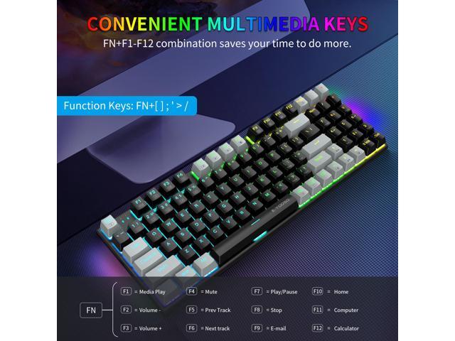 E YOOSO Z 19 Wired Mechanical Gaming Keyboard With Number Pad True RGB