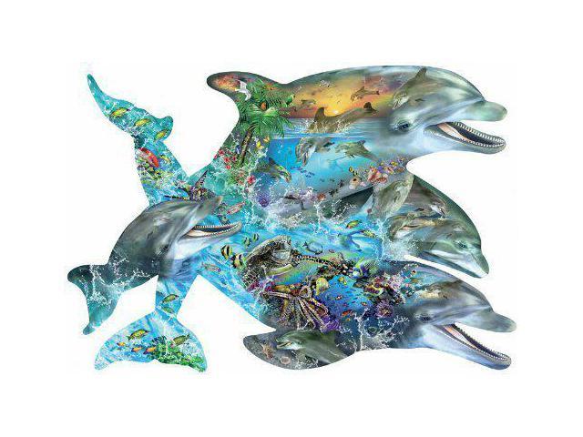 Song Of The Dolphin Shaped Jigsaw Puzzle By Lori Schory Piece