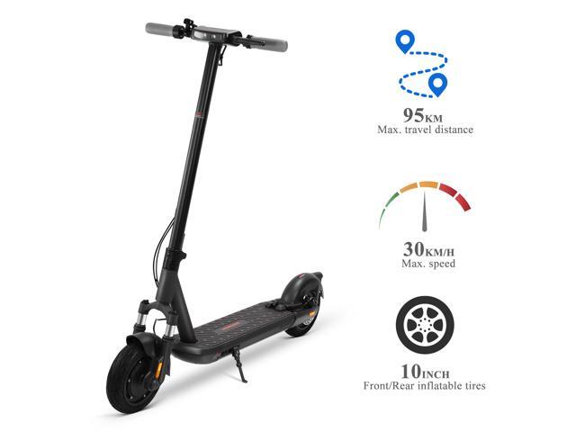 VORCOOL L9 Electric Scooter, 10-inch Inflatable Tires, 59 Miles Long-range Battery, Up to 18.6 MPH, Easy Fold Design, Ultra-Lightweight Adult Electric Scooter