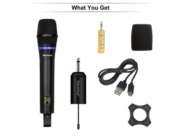 Depusheng W Wireless Microphone Uhf Metal Dynamic Handheld Karaoke