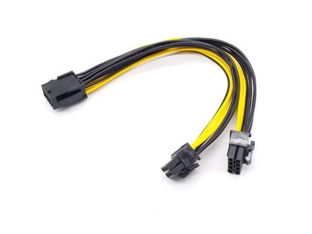 8PIN 1 In 2 CPU Cable 8pin To 2x8pin Pcie Dual 8Pin PCIe 8pin 2x 6 2pin