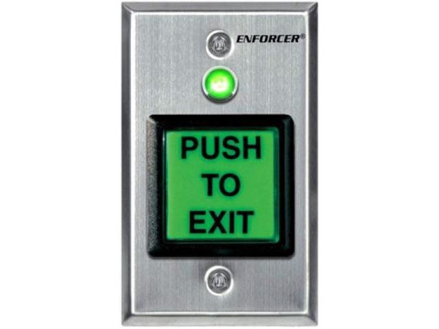 Seco Larm Enforcer Push To Exit Plate Illuminated With Timer Sd