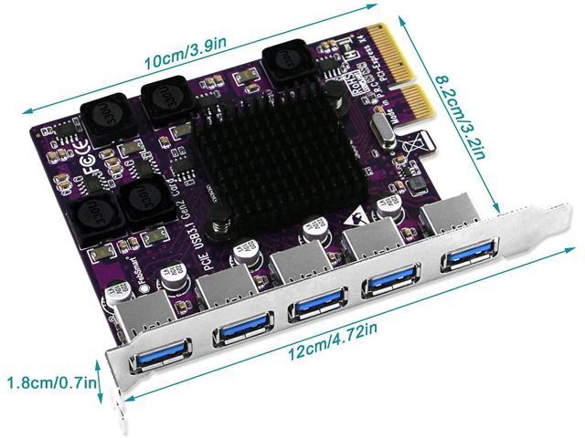 Febsmart X Gbps Usb A Ports Pcie Usb Gen Expansion Card For