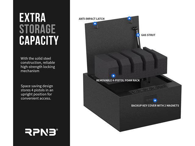 Gun Safe 4 Pistol Multifunction Gun Safe California DOJ Certified Quick