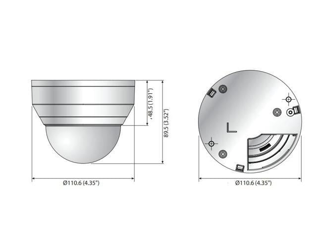 Hanwha Techwin QND 8020R 5MP IR WDR Network Dome Camera With 4mm Fixed