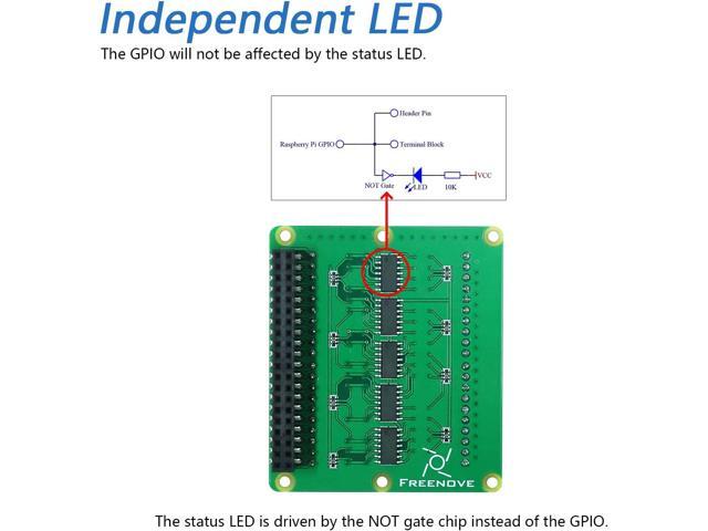 FREENOVE Breakout Board For Raspberry Pi 4B 3B 3B 3A 2B 1B