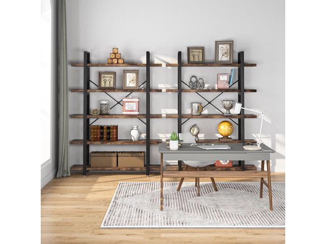 Tribesigns Tier Bookcase Shelf Industrial Style Bookcases And Book