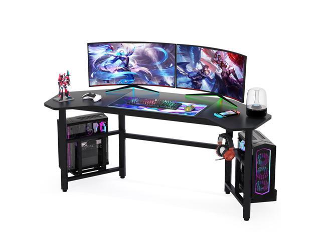 Tribesigns Gaming Desk Ergonomic Gaming Computer Desk 66 5 Inch Large