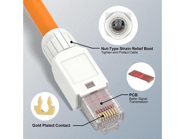 Vcelink Tool Free Rj Connector Cat A Field Termination Plug Gold