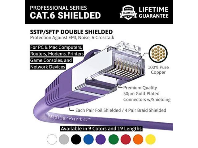 InstallerParts 10 Pack Ethernet Cable CAT6 Cable Shielded SSTP SFTP