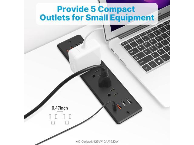 Cccei Recessed Power Strip Surge Protector With Outlets Usb Hub