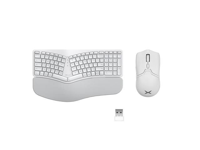 DeLUX Wireless Ergonomic Keyboard Mouse Combo Split Keyboard GM902Pro