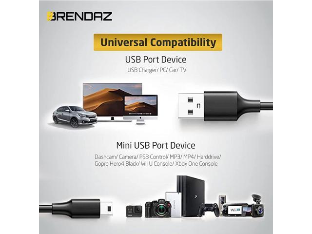 Brendaz Mini Usb To Mini B Data Cable U Mini B Cable With