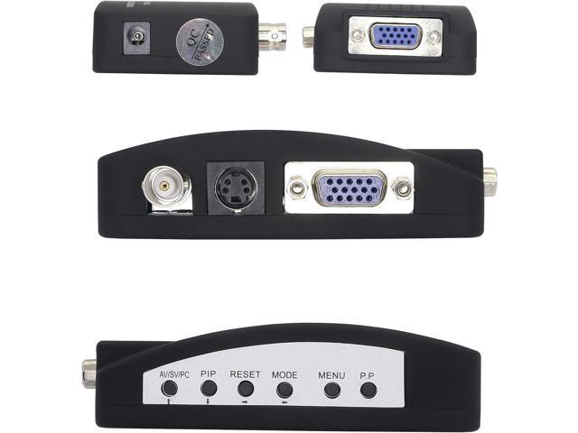 XMSJSIY BNC To VGA S Video VGA To VGA Converter CCTV Camera PC To TV