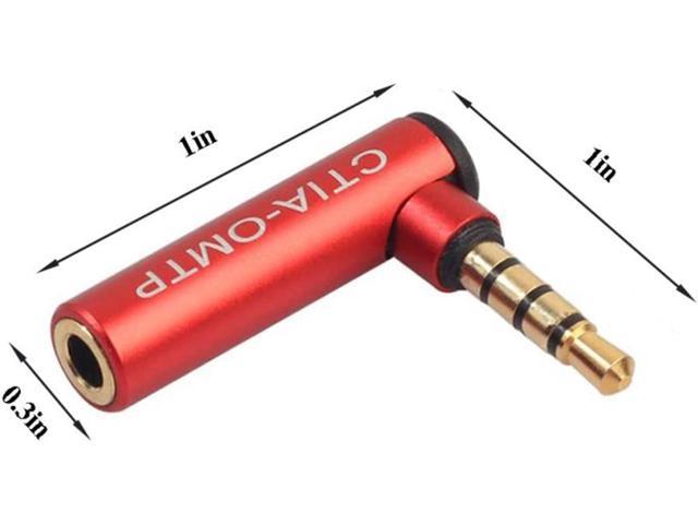 Alizone 90 Degree 3 5mm Male To Female Audio Adapter OMTP To CTIA