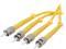 BYTECC SD-ST2 2m SD-ST ST to ST Duplex (2 Strand) Cable, Single Mode 9/125 Standard Zipcore