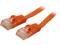 Coboc CY-CAT5E-100-Orange 100ft. 30AWG Cat 5E Orange Color 350MHz UTP Flat Ethernet Stranded Copper Patch cord /Molded Network lan Cable