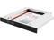 BYTECC BRACKET-CD1270 4 Channels Laptop Caddy Tray for SATA III HDD/SSD (SILVER)