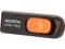 ADATA DashDrive UV120 16GB Capless Sliding USB 2.0 Flash Drive (Black/Orange) Model AUV120-16G-RBO